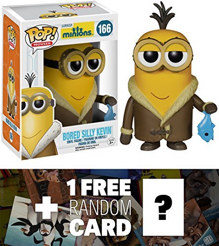 Bored Silly Kevin: Funko POP! X Minions Vinyl Figure + 1 FREE CG Animation Themed Trading Card Bundle [51105] [51082]