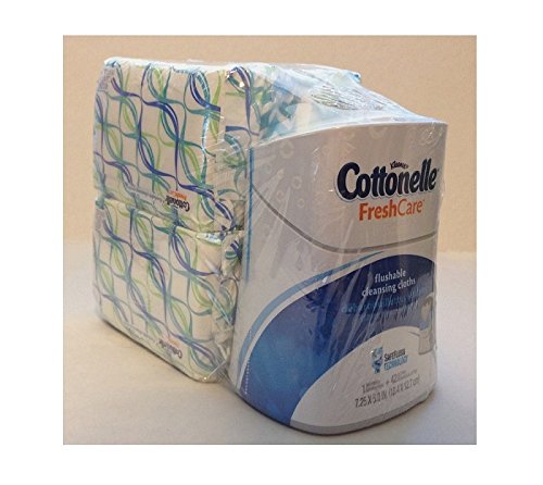 Cottonelle Fresh Care Flushable Cleansing Cloths Dispenser, Best Buy Bundle 8 Packs 42 Count Refills (1 Dispenser and 8 Packs 336) thumbnail