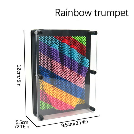 Buodes Rainbow Party Decorations 3D Sculpture Pin Shape Cloner Antistress Clone Fingerprint Needle Painting