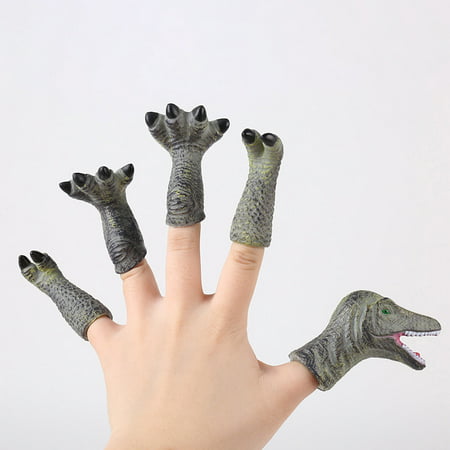FengLS Finger Puppet Dinosaurs (5 Suits) Perfect for Children to Bathe1PCS 09-Gifts-08A#5075 Now Toys Finger Puppet Dinosaurs