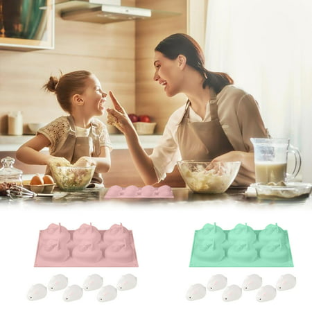 FengLS Bake Easter Bunny Chocolate Cake Pudding Jellies in Silicone Molds A18-Z#4742 2022 Newest Bake Easter Bunny