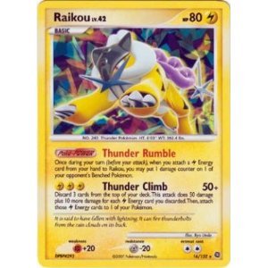 Pokemon Collectible Tin Promo Single Card Raikou 16/132 Shiny Holo