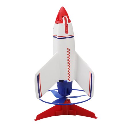 Buodes Electric Aerospace Rocket Children S Outdoor Flying Saucer with Lights Rotating Automatic Landing Educational Toys  the Good Gift for Children