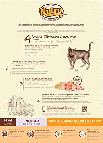 Nutro Wholesome Essentials Indoor Adult Chicken & Brown Rice Natural Dry Cat Food 6.35kg Large (4.01-8kg)