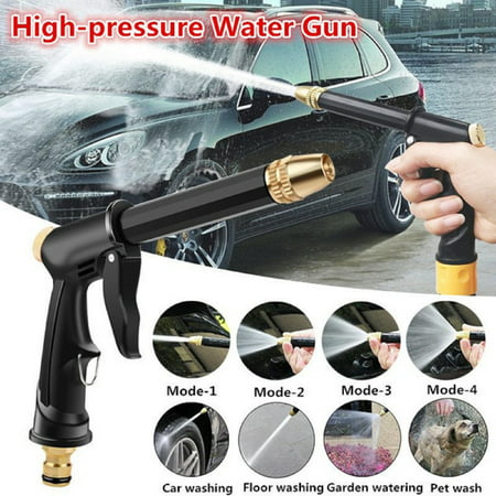 High Pressure Water Spray Lengthen Adjustable Nozzle Car Washing Garden Tool - Uscallm 2022 Black H#9598-a-H#9598