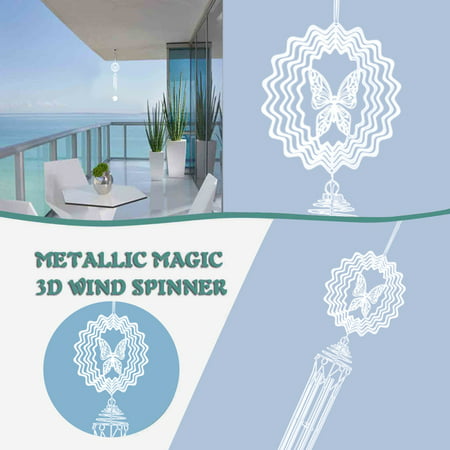 Miximx Stainless Steel Wind Spinner- 3D Indoor Outdoor Garden Decoration Crafts Ornamen - Gifts Ltz Miximx Stainless Steel Wind a-a#18220