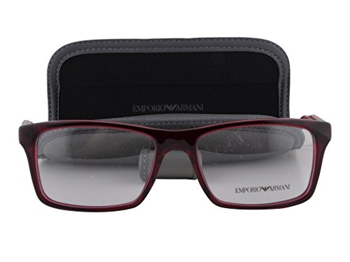 Emporio Armani EA 3002 Eyeglasses 55-17-140 Red Transparent 5075 EA3002