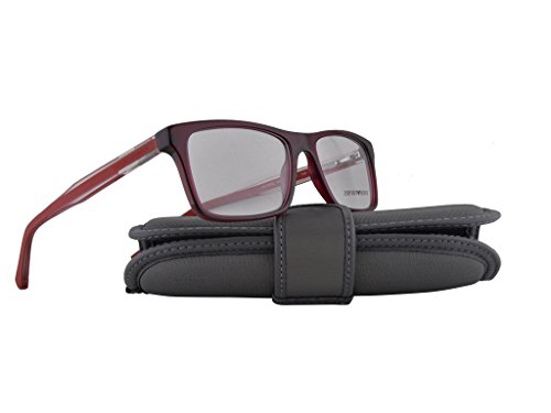 Emporio Armani EA 3002 Eyeglasses 55-17-140 Red Transparent 5075 EA3002 thumbnail