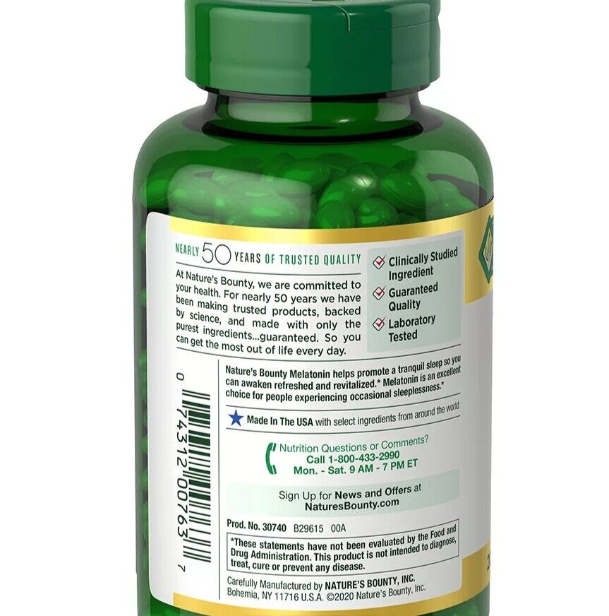 Nature S Bounty Melatonin 5 Mg  200 Ct. thumbnail