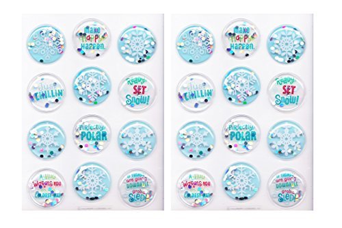 North Pole 2 Pack Puffy Stickers Stickers ~ 4 Sheets Total thumbnail