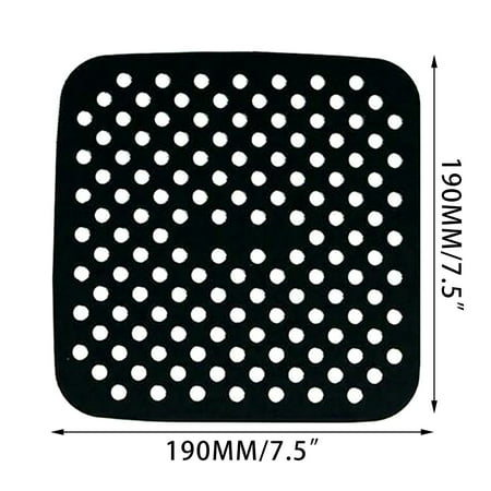 MIANHT 1PC Reusable Air Fryer Lining Square Non-stick Pan Silicone Mat Air Fryer Mat - 2022 1PC Reusable Air R-#7540