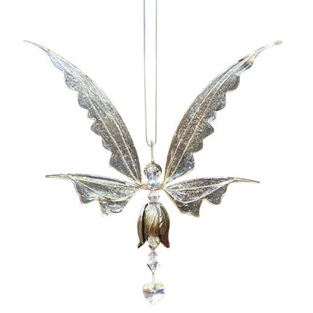 Buodes Farmhouse Bathroom Wall Decor Angel Butterfly Wing Bird Wind Chimes Creative Metal Ornaments Wind Chimes