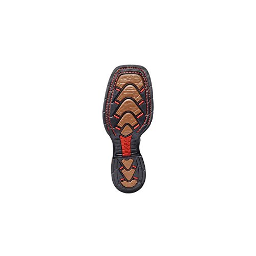 Rocky Men's Long Range Western Boot Square Toe Coffee US