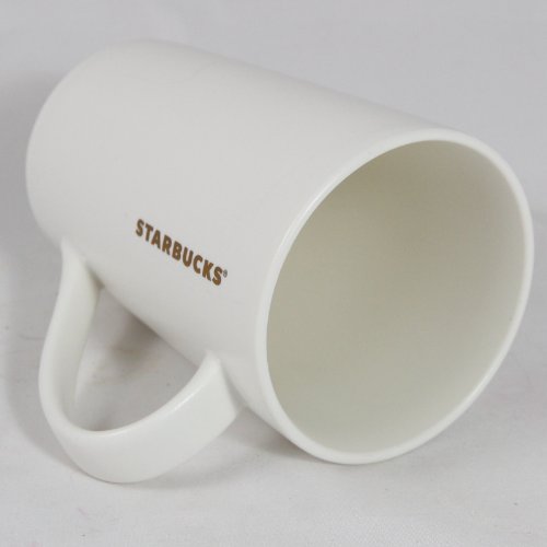 Starbucks Coffee Holiday 2012 White & Gold to Go Cup Mug 12 Oz. thumbnail
