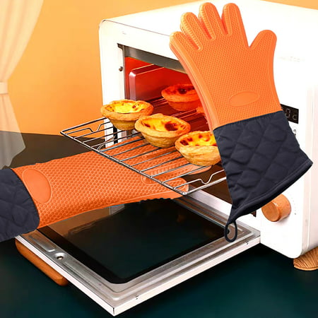 DDgui New Kitchen Grill Gloves Silicone Non-Slip Cooking Gloves for Barbecue Cooking DDgui WAA220920-7786