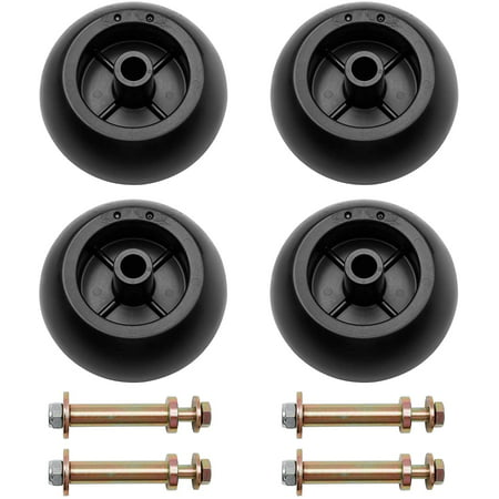 Mower Anti Scalp Deck Wheel Kit Set of 4 Replacement for Bad Boy 022-5234-98 Exmark 103-4051 103-7263 & Many Bore 5/8  Wheel Size