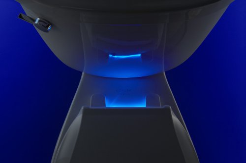 KOHLER K-4888-47 Cachet Nightlight Quiet-Close with Grip-Tight Bumpers Elongated Toilet Seat, Almond thumbnail