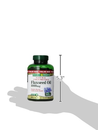 Nature's Bounty Flaxseed Oil 1000mg, 200 Softgels thumbnail