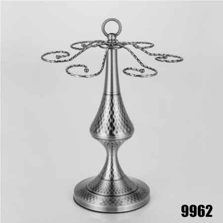 Wine Glass Rack Freestanding Holder Stand with 6 Hooks for Home Bar Artistic Tabletop Display 9862 Uncosinb