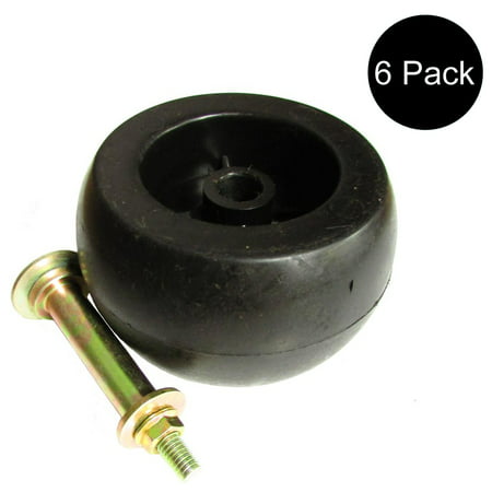 SIX (6) Deck Wheel / Roller Kit Fits Kubota  Fits Exmark  Fits Toro 103-7263 103-4051 103-3168