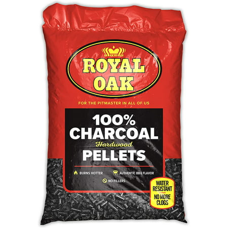 LUNX 100 Percent Hardwood Charcoal Pellets for Real BBQ Flavor  Grilling and Smoking  High Heat  Resists Water  Easy to Clean  30 Pound Bag  Black