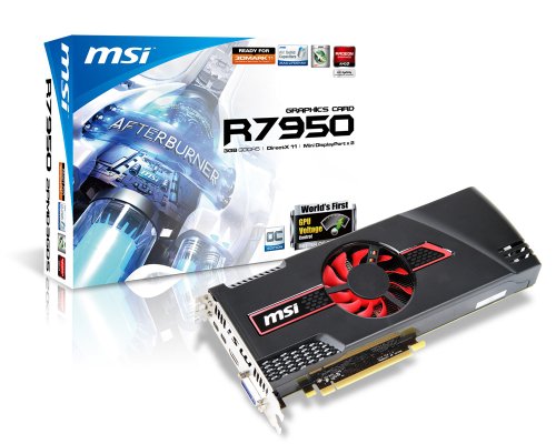 MSI R7950-2PMD3GD5 Radeon 7950 3Gb VRAM Video Card thumbnail