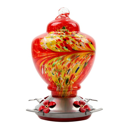 Buodes Window Bird Feeder Hummingbird Feeder Hand Blown Glass Hummingbird Feeder