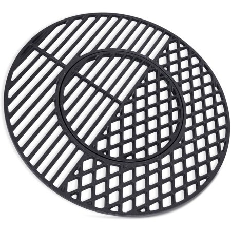 JIUJIANG 21.5 X 21.5 Inch Grill Grate Replacement for Weber 22.5 Inch Kettle  Performer & Charcoal  Heavy Duty Cast Iron  Part Number 8835