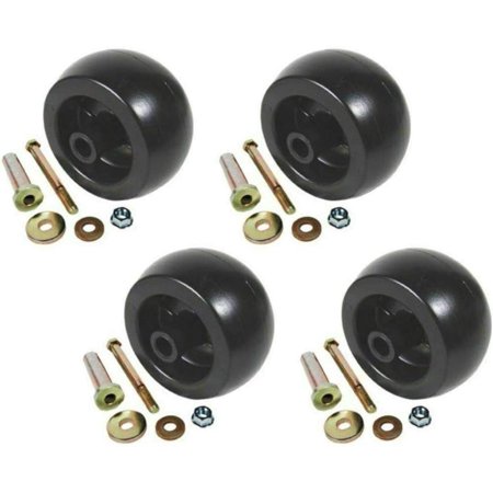 AyPanxi Set of 4 Anti Scalp Mower Deck Wheels with Hardware Replaces 103-3168 103-4051 103-7263 116-9981 210-169