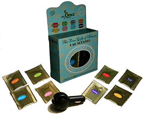 Natural Car Air Freshener Gift Set - 8 Aromatherapy Blends of 100% Pure Essential Oils (Lavender Ylang Ylang - Vanilla Cinnamon - Sweet Orange Patchou