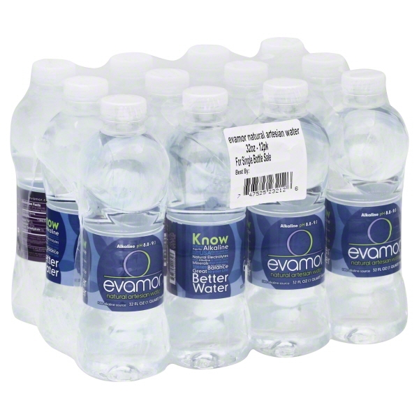 Evamor Natural Artesian Water 12-32 Fl. Oz. Bottles