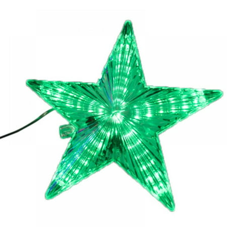 Prettyui LED Flowing Water Five-pointed Star Lights LED Outdoor Lawn Stakes Christmas Ground Lights Path Garden Display Light