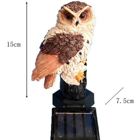 MIANHT Solar Owl Lamp Simulation Sculpture Outdoor Autumn Garden Art Garden Decoration - 2022 Solar Owl Lamp Q-#6781