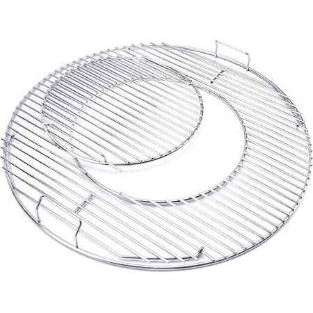 QIRUMENG Grill Grates Replacement for Weber 8835  22.5 Inch Charcoal Grills  Kettle  Performer  Master-Touch and Others  21.5 Inches Gourmet BBQ Syste