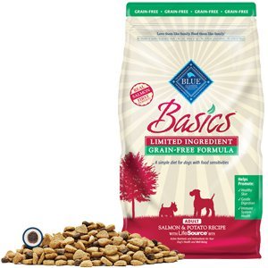 Blue Buffalo Basics Grain Free Adult Salmon  Potato Recipe Dry Dog Food - 44 Lb Bag (2 X 22 Lb Bag)