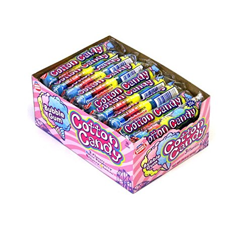 Dubble Bubble Cotton Candy Bubble Gum Gumballs 4-Ball Tube
