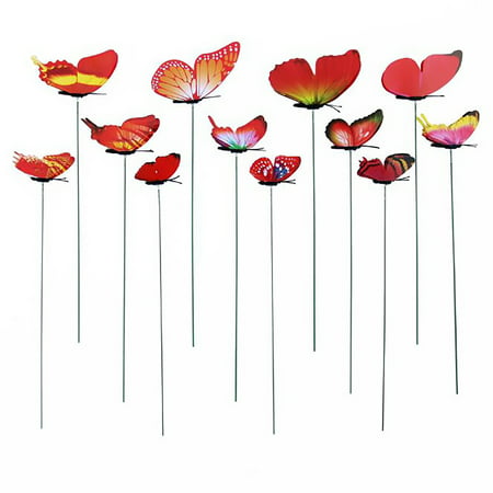 Buodes Flower Pots Plunger Simulation Butterfly Flower Pot Vase Gardening Bonsai Green Plant Decora