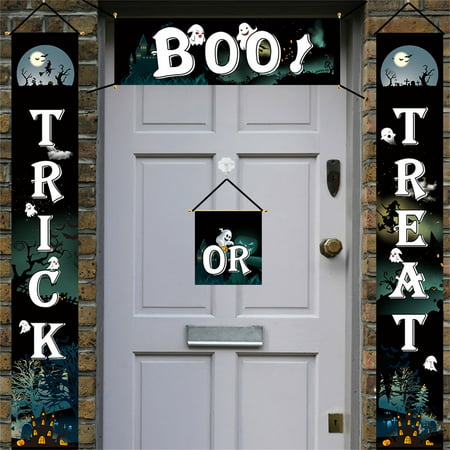 2022 Newest Halloween Curtain Decoration Door Hanging Painting Hanging Flag Decoration LJ-C#21319 Halloween Curtain Decoration