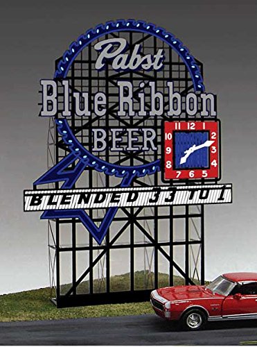 4081 Large Model Pabst Blue Ribbon Beer Animated & Lighted Sign by Miller Signs thumbnail