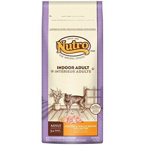 The Nutro Company Indoor Adult Cat Food with Chicken and Whole Brown Rice Formula, 6.5 Lb.