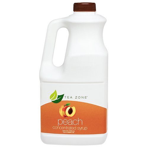 Tea Zone PEACH Concentrated Real Fruit Juice Syrup 64 Fl. Oz