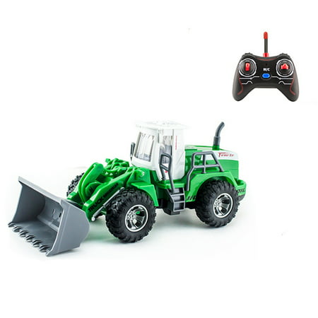Remote Control Car Clearance Bulldozer Farmer Cart 5588 Green Window Box Fun Toy for Kids Children Boys and Girls