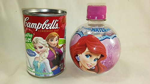 Lunch W/ Disney Princess' Gift Set Pink Straw Bowl and Cup Flavored Water & Cambelles Chicken Noodle Soup Bundle thumbnail