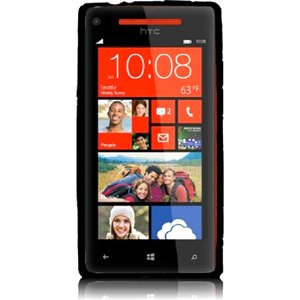TPU Case Cover for HTC Windows Phone 8X/HTC 6990/HTC Zenith - Black, Clear thumbnail