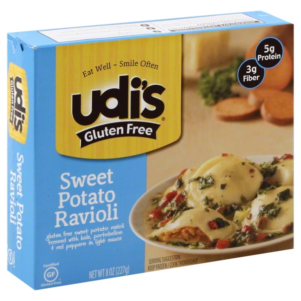 FODMAPs, Gluten & More Udi's® Gluten Free Sweet Potato Ravioli 8 oz