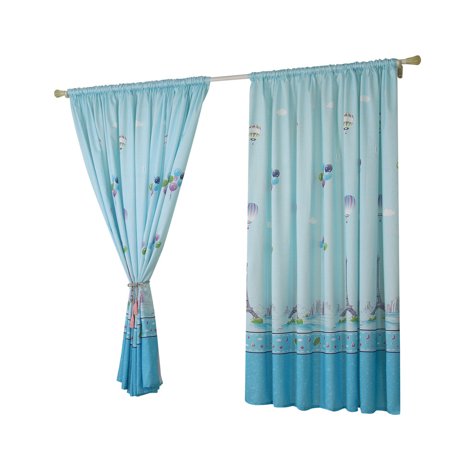 Hot Air Balloon Curtain Tulle Window Voile Drape Valance 1 Panel Fabric - 2022 New Hot Air Balloon 812-B#7668