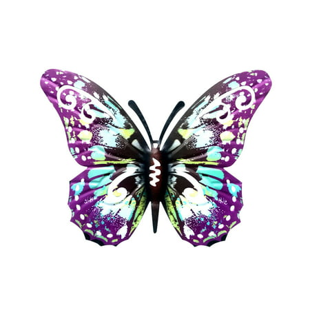 Buodes Fall Pumpkin Decor Garden Butterfly Art Outdoor Garden Backyard Metal Animal Decoration Gift