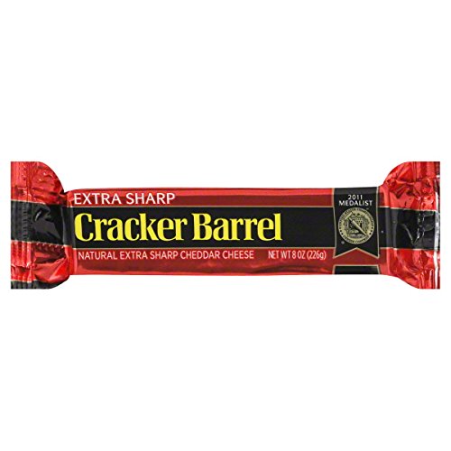 Cracker Barrel Cheese Extra Sharp Cheddar Chunk 8 Oz Pack of 3