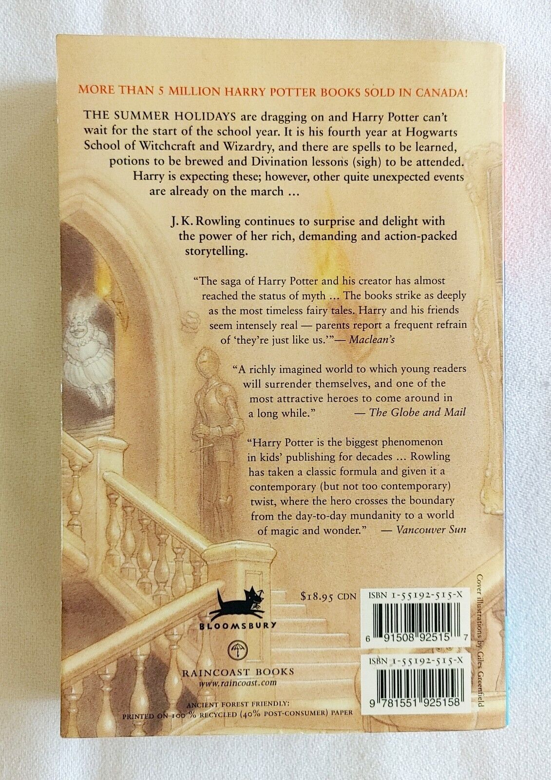HARRY POTTER and the GOBLET of FIRE 1st Edition 1st Printing Paperback Book thumbnail