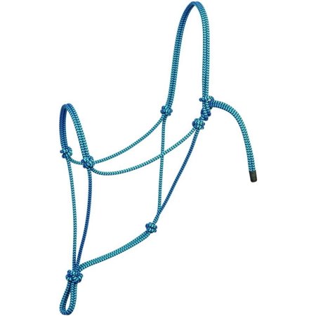 MegHaloo Weaver Leather Big Sky Rope Halter Blue/Black Average 35-9585-W34